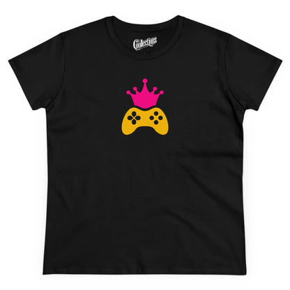 Gameur - T-Shirt - T-shirt - Reine du jeu - Noir / S / M