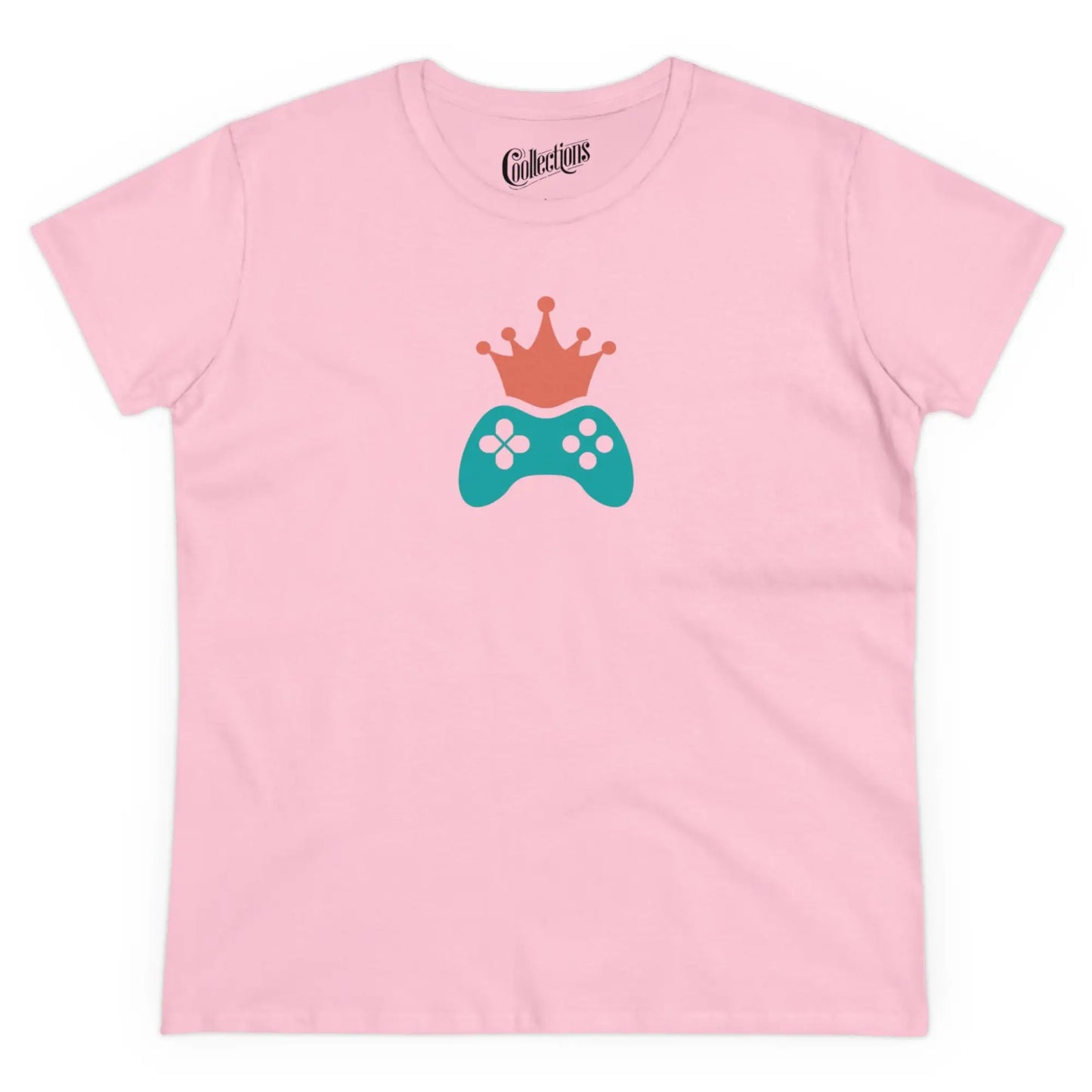 Gameur - T-Shirt - T-shirt - Reine du jeu - Rose clair / S / M