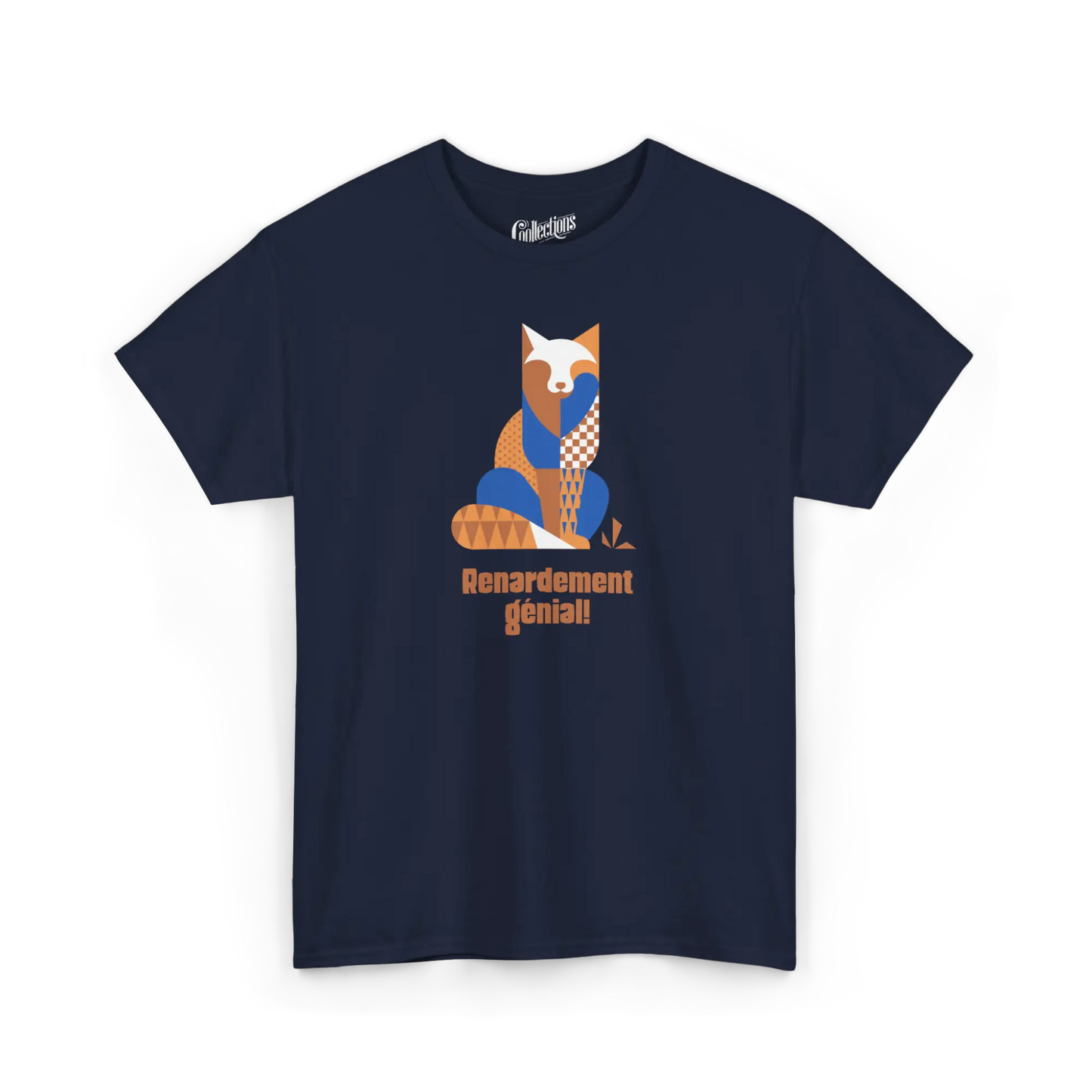 Les Poilus - T-Shirt - T-shirt – Renardement génial! - Marine / S / M