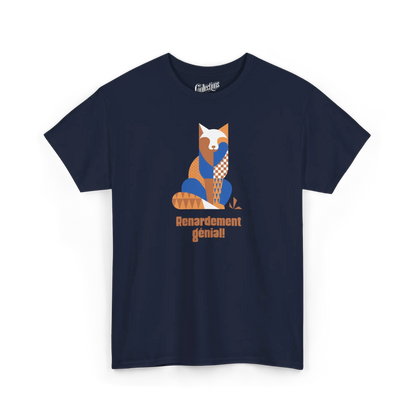 Les Poilus - T-Shirt - T-shirt – Renardement génial! - Marine / S / M