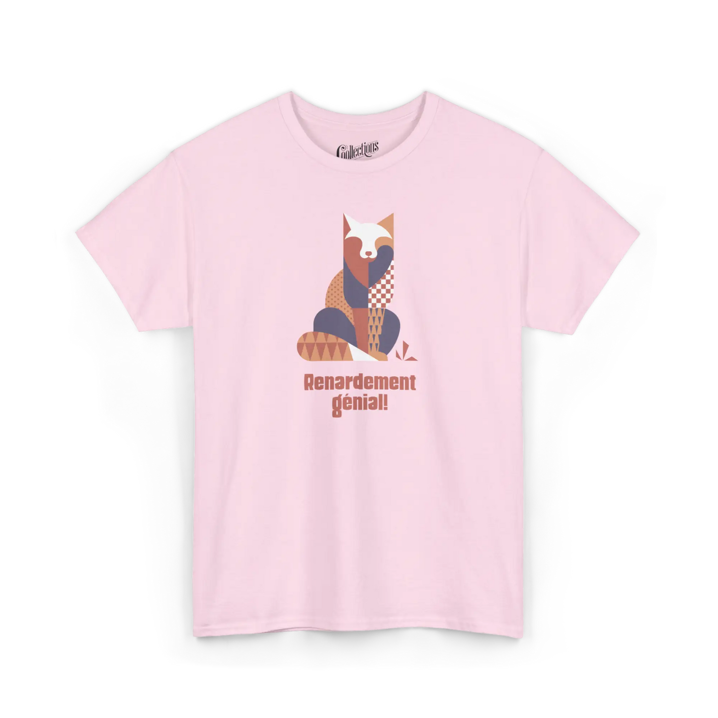 Les Poilus - T-Shirt - T-shirt – Renardement génial! - Rose clair / S / M