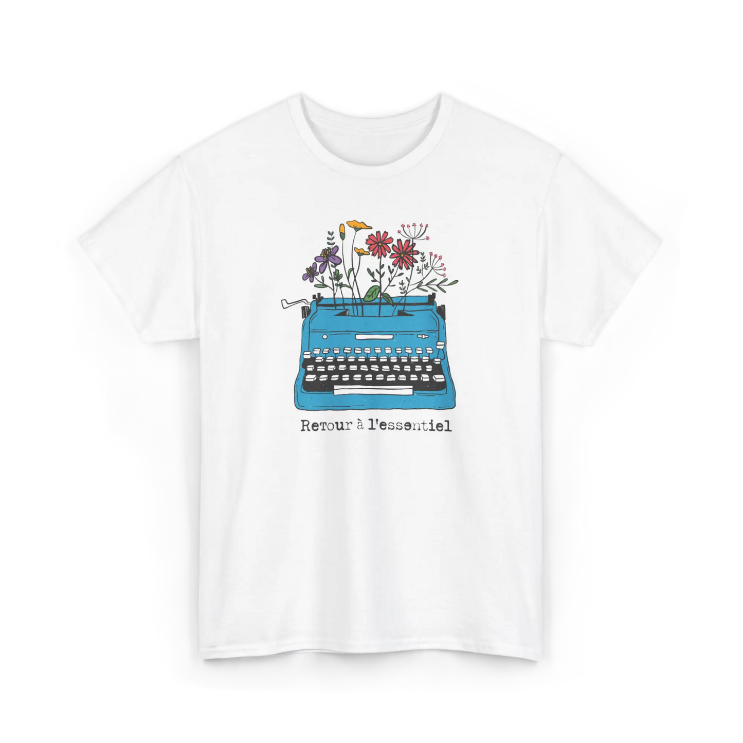 Mot Pour Mot - T-Shirt - T-shirt – Retour à l’essentiel - Blanc / S / M