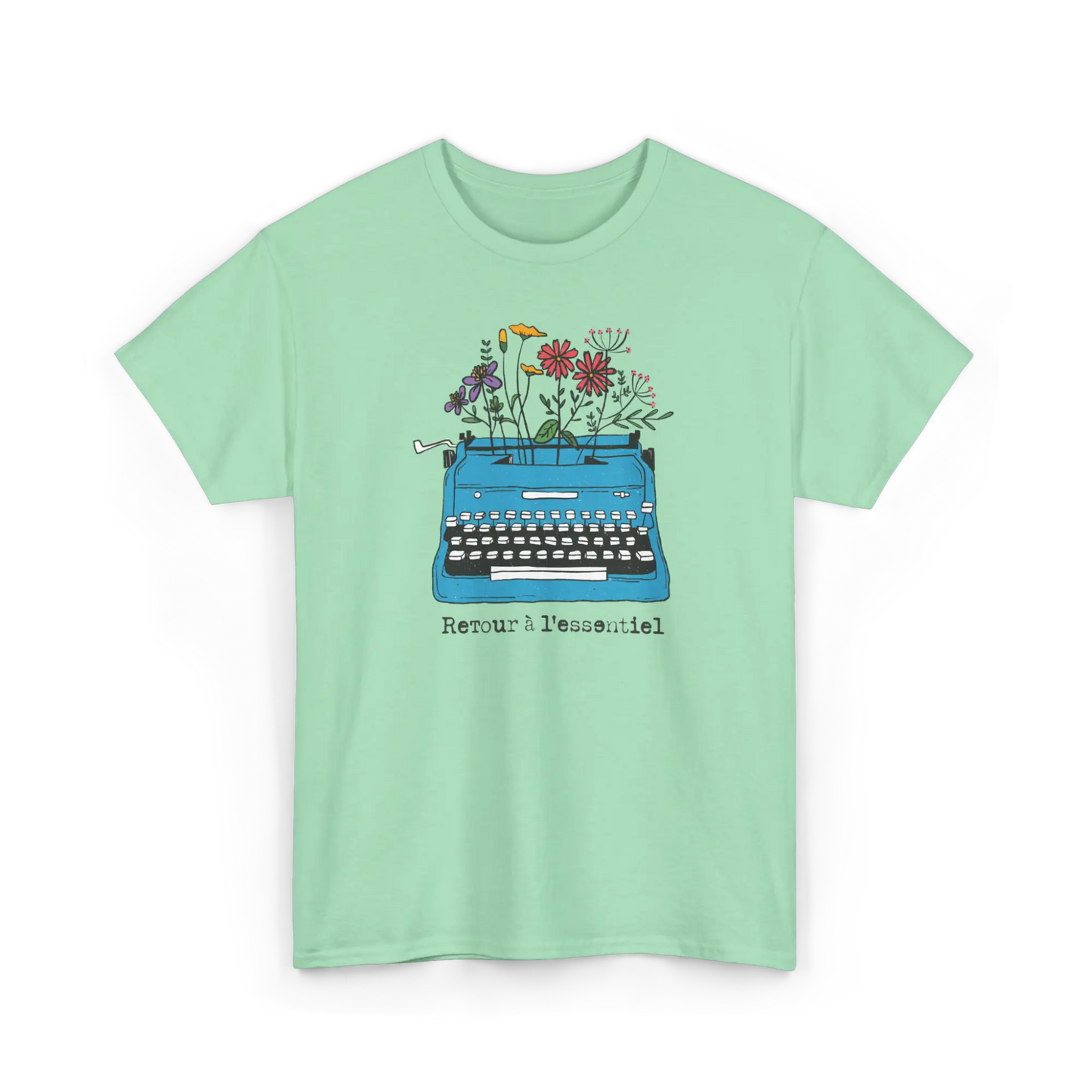 Mot Pour Mot - T-Shirt - T-shirt – Retour à l’essentiel - Menthe / S / M