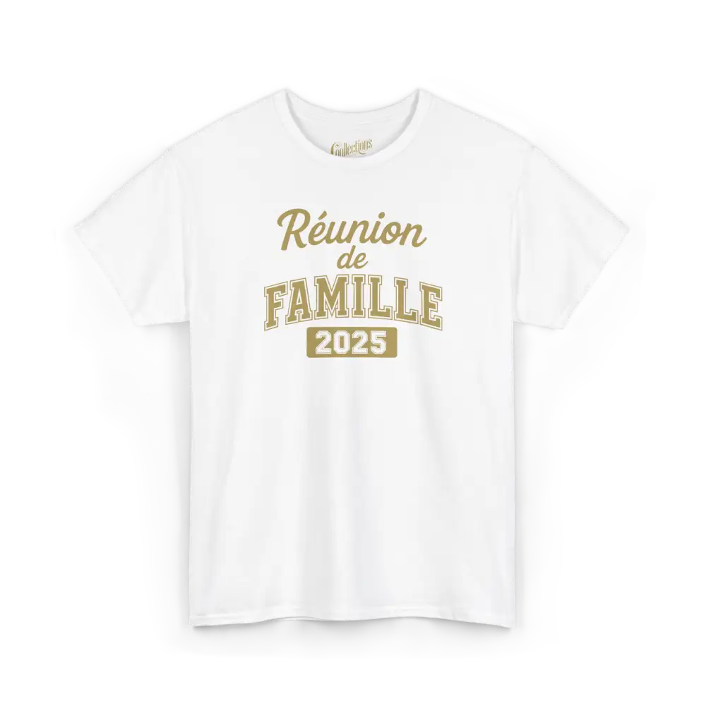 Famille & Cie - T-Shirt - T-shirt - Réunion de famille - Classique - 2025 / Blanc / S / M