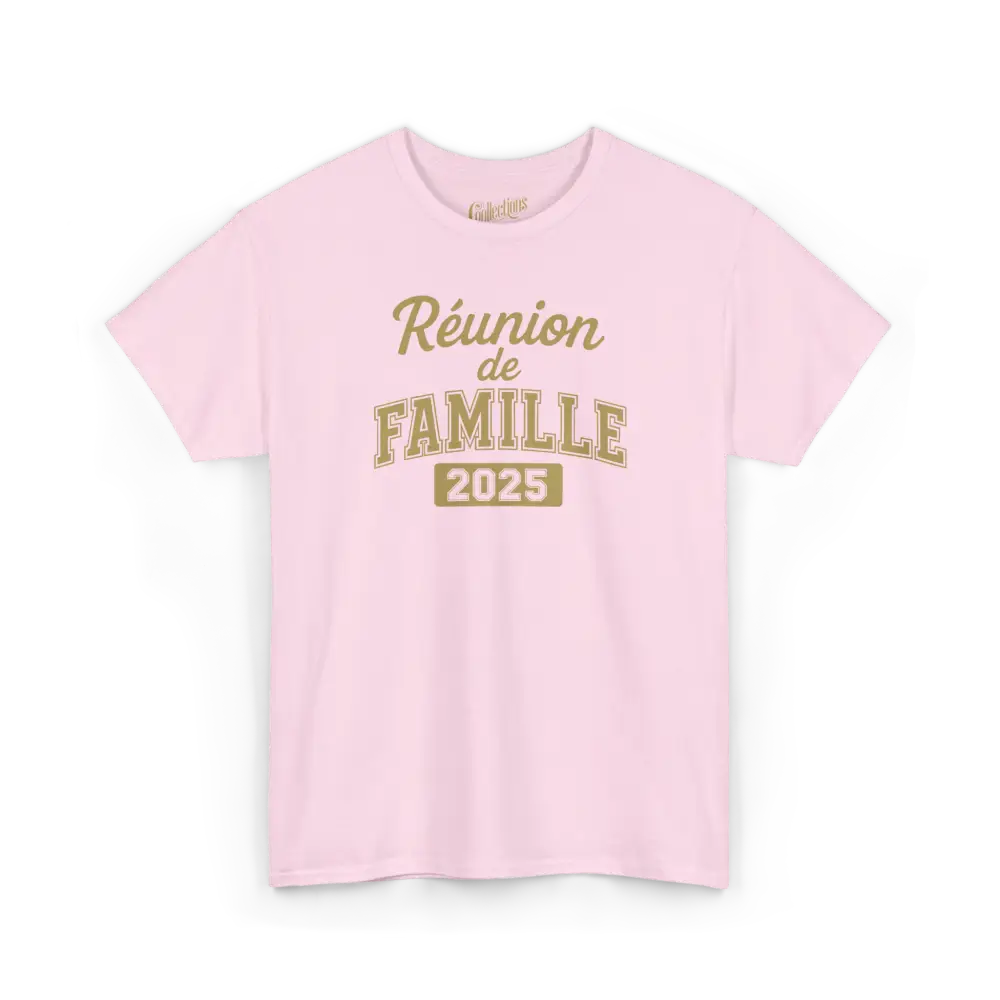 Famille & Cie - T-Shirt - T-shirt - Réunion de famille - Classique - 2025 / Rose clair / S / M