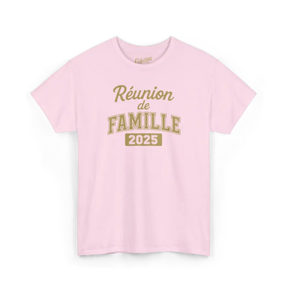 Famille & Cie - T-Shirt - T-shirt - Réunion de famille - Classique - 2025 / Rose clair / S / M