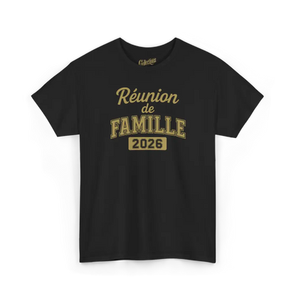 Famille & Cie - T-Shirt - T-shirt - Réunion de famille - Classique - 2026 / Noir / S / M