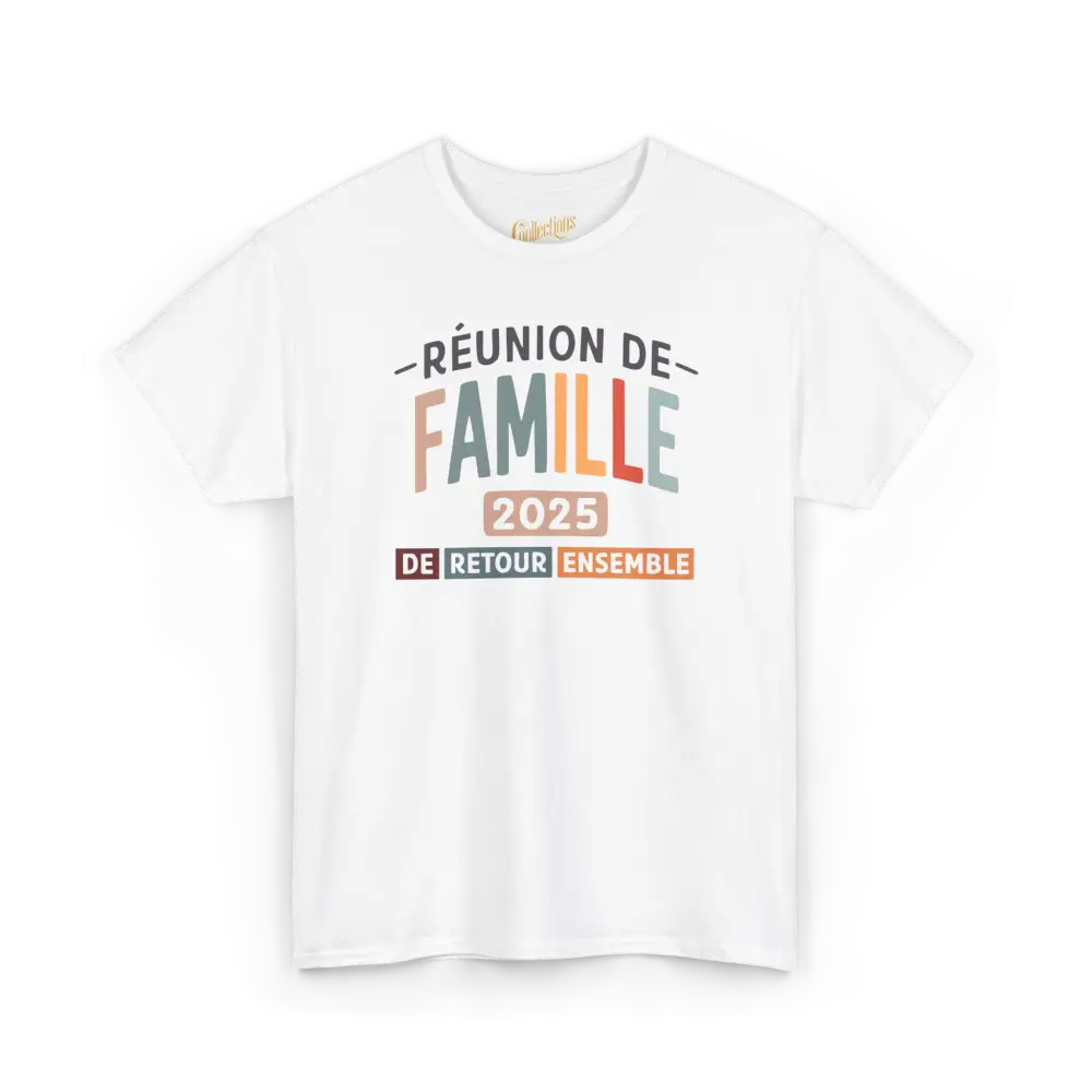 Famille & Cie - T-Shirt - T-shirt - Réunion de famille - De retour ensemble - 2025 / Blanc / S / M