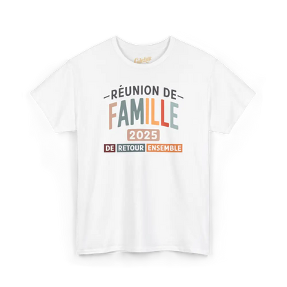 Famille & Cie - T-Shirt - T-shirt - Réunion de famille - De retour ensemble - 2025 / Blanc / S / M