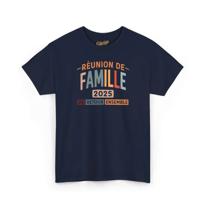 Famille & Cie - T-Shirt - T-shirt - Réunion de famille - De retour ensemble - 2025 / Marine / S / M