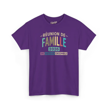 Famille & Cie - T-Shirt - T-shirt - Réunion de famille - De retour ensemble - 2025 / Mauve / S / M