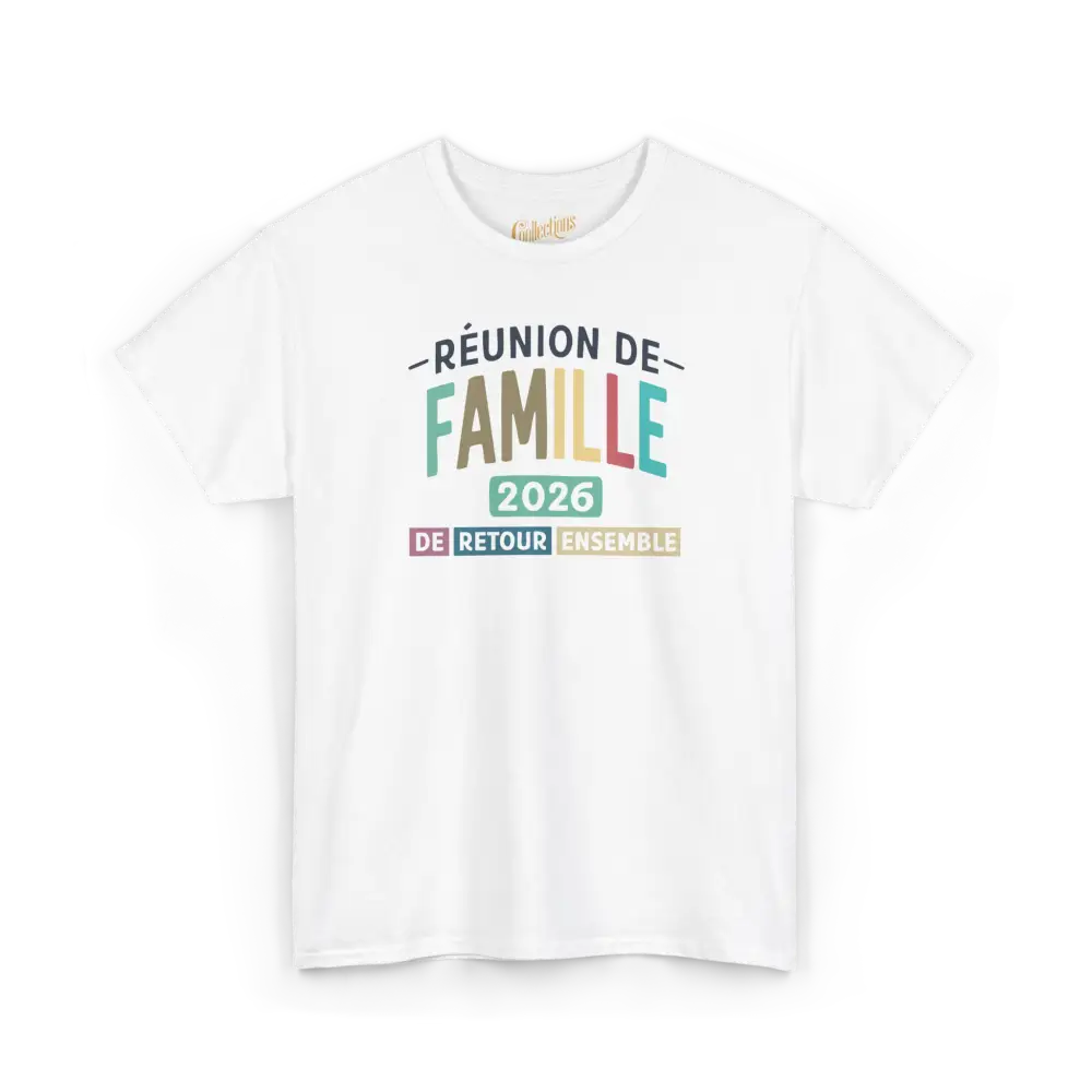 Famille & Cie - T-Shirt - T-shirt - Réunion de famille - De retour ensemble - 2026 / Blanc / S / M