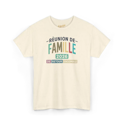 Famille & Cie - T-Shirt - T-shirt - Réunion de famille - De retour ensemble - 2026 / Naturel / S / M