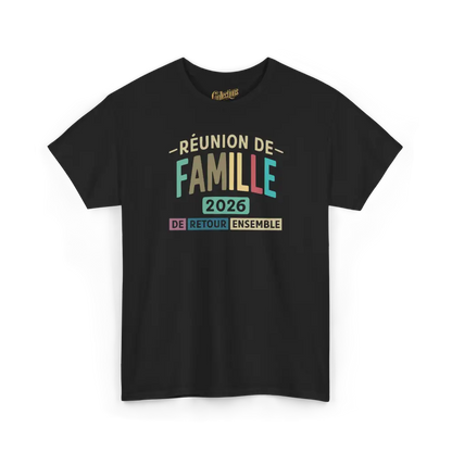 Famille & Cie - T-Shirt - T-shirt - Réunion de famille - De retour ensemble - 2026 / Noir / S / M