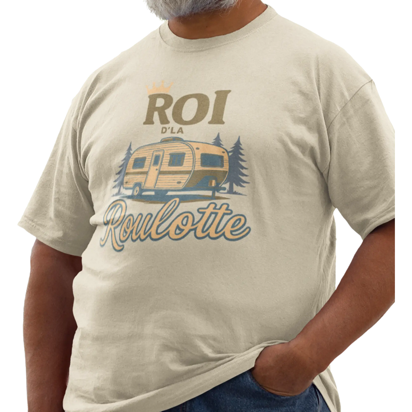 #camping - T-Shirt - T-shirt – Roi d’la roulotte