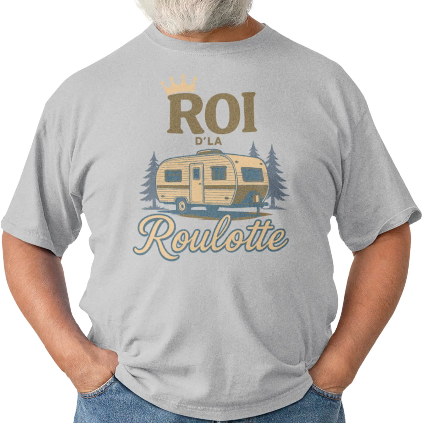 #camping - T-Shirt - T-shirt – Roi d’la roulotte