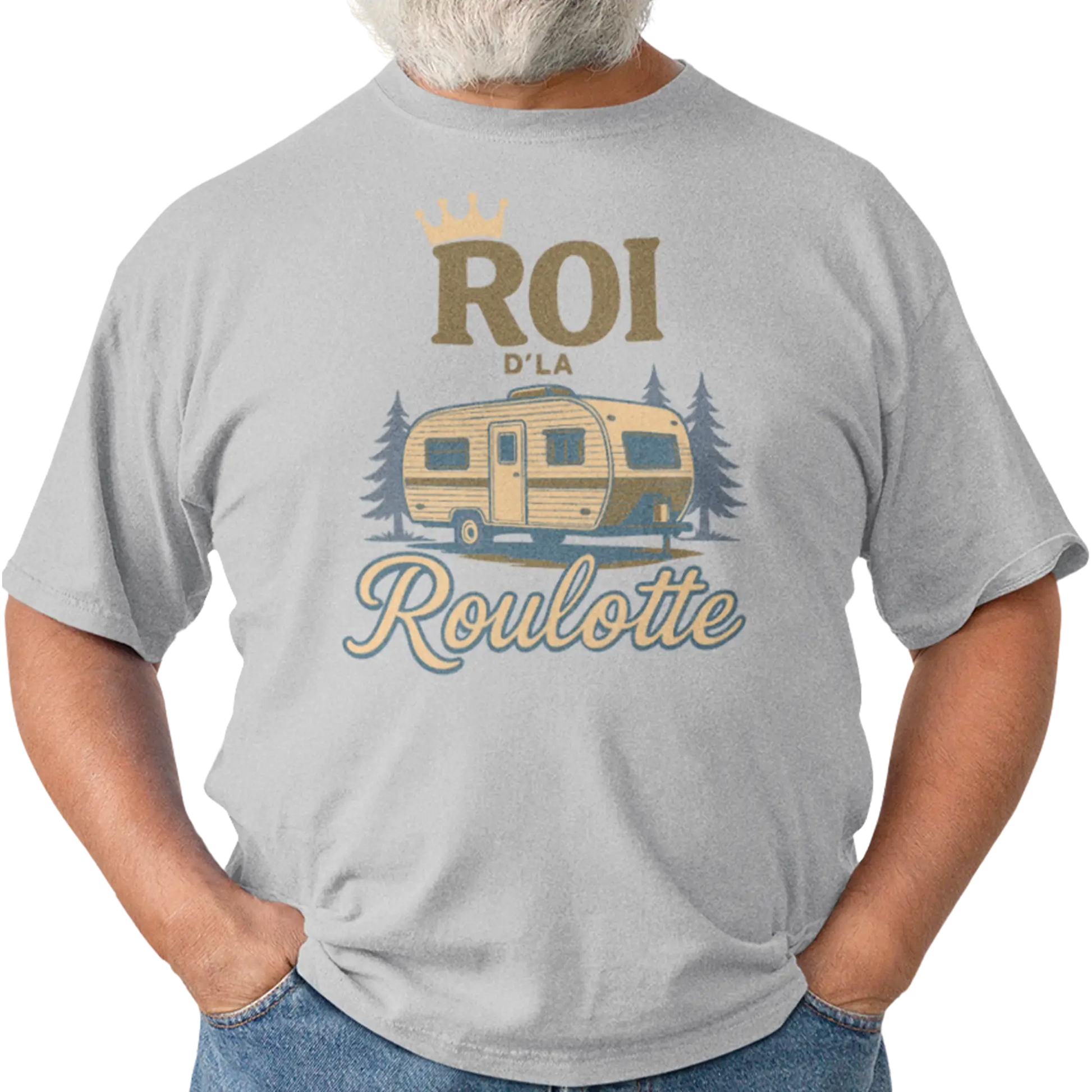 #camping - T-Shirt - T-shirt – Roi d’la roulotte