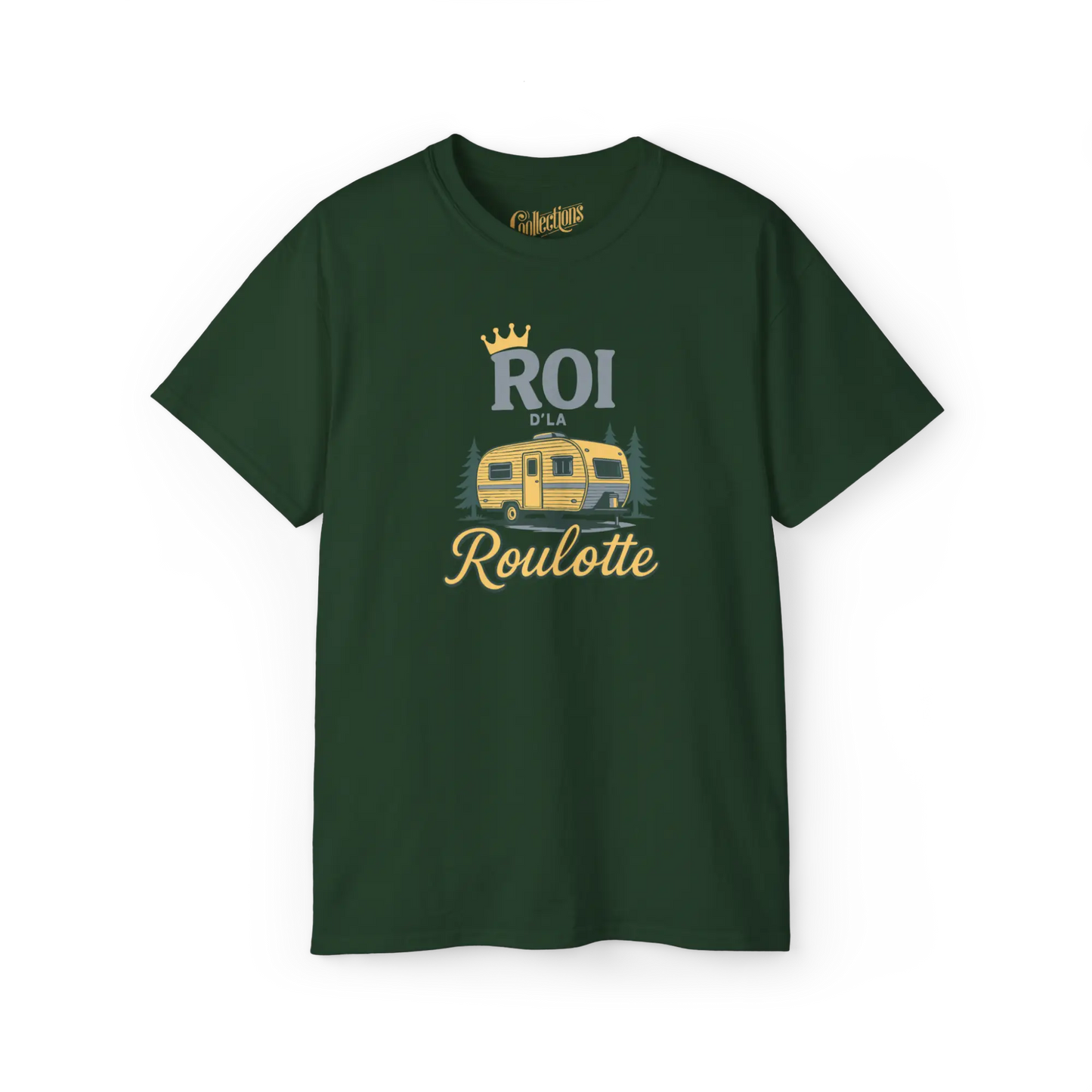 #camping - T-Shirt - T-shirt – Roi d’la roulotte - Forêt / S / M