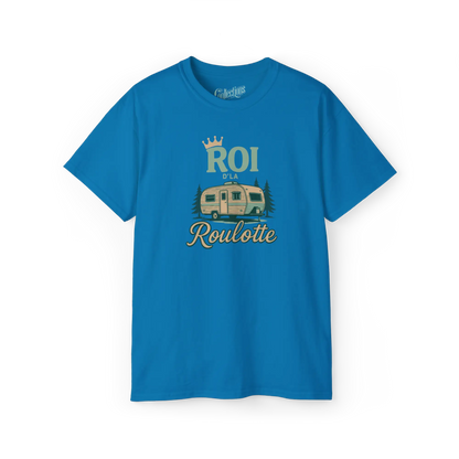 #camping - T-Shirt - T-shirt – Roi d’la roulotte - Saphire / S / M
