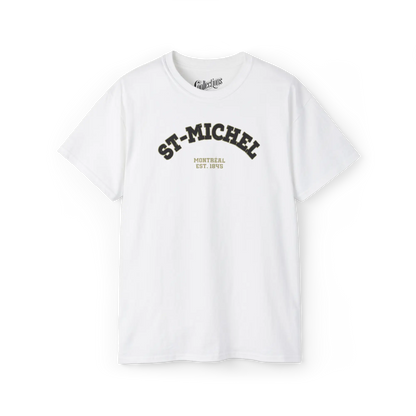 Local D’abord - T-Shirt - T-shirt - Saint-Michel classique - Blanc / S / M