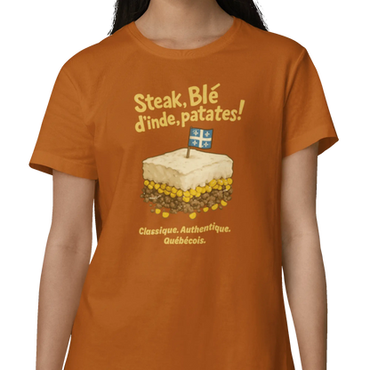 Local D’abord - T-Shirt - T-shirt - Steak Blé d’Inde Patates!