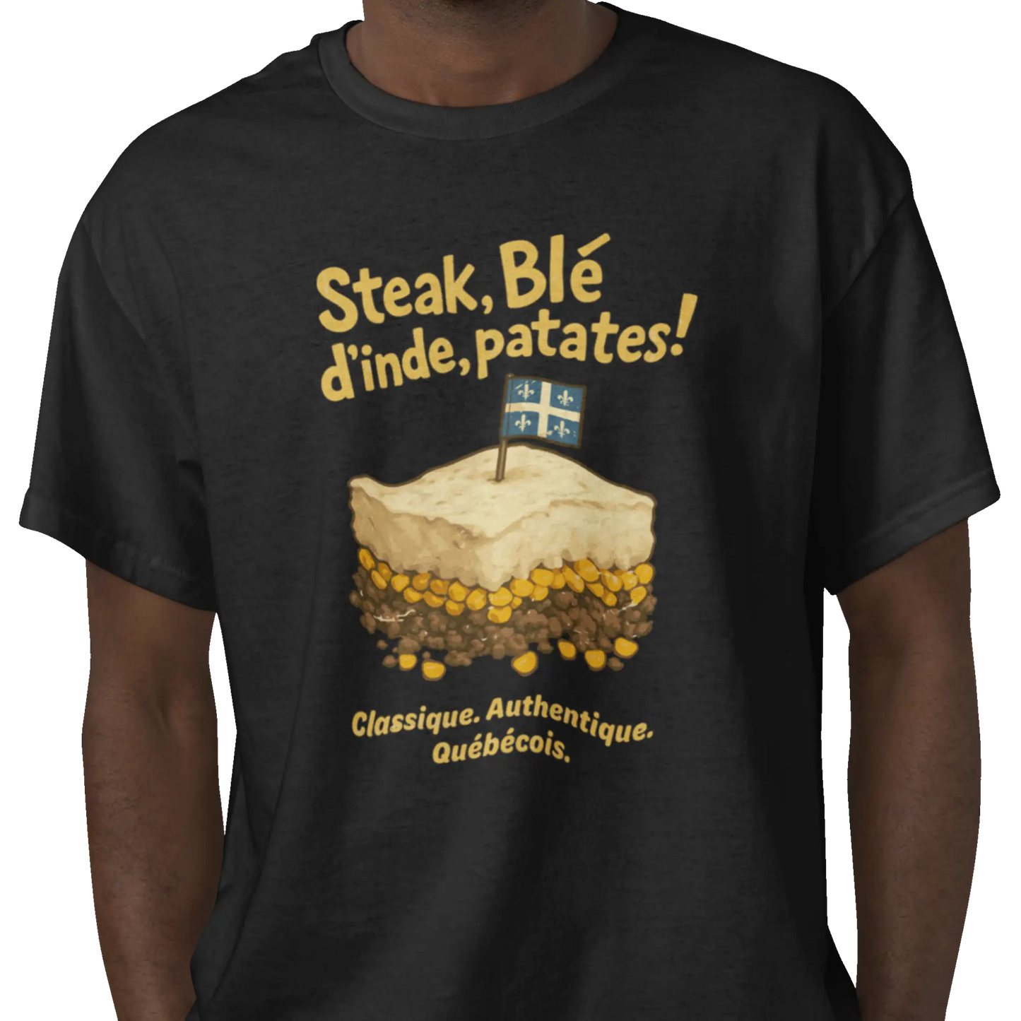 Local D’abord - T-Shirt - T-shirt - Steak Blé d’Inde Patates!
