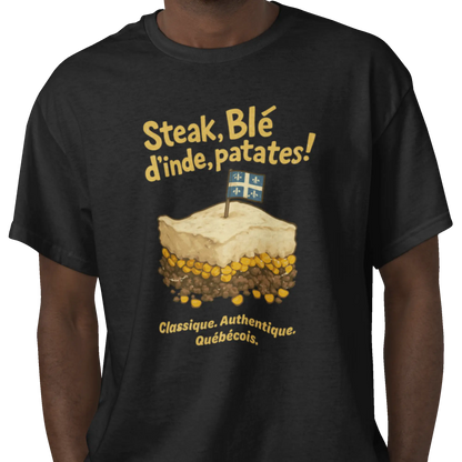 Local D’abord - T-Shirt - T-shirt - Steak Blé d’Inde Patates!