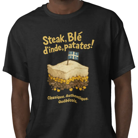 Local D’abord - T-Shirt - T-shirt - Steak Blé d’Inde Patates!