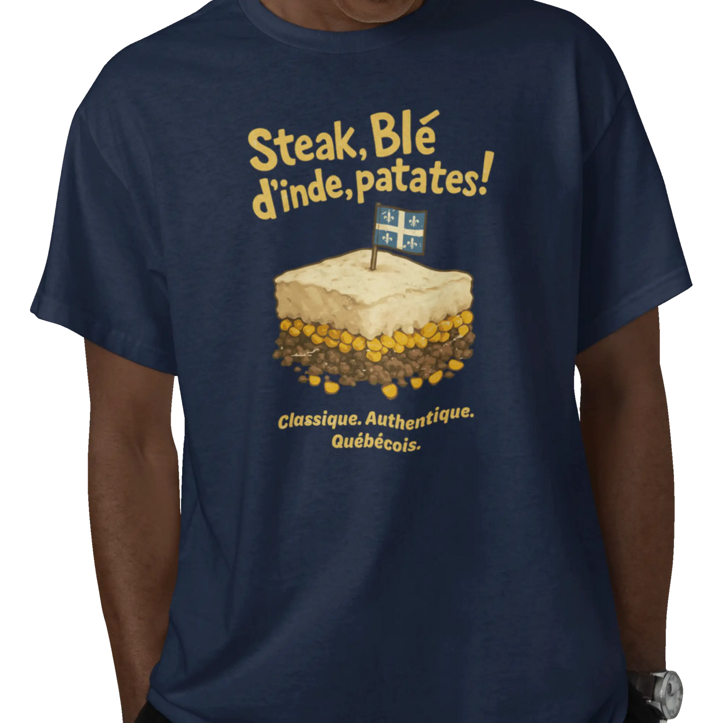 Local D’abord - T-Shirt - T-shirt - Steak Blé d’Inde Patates!