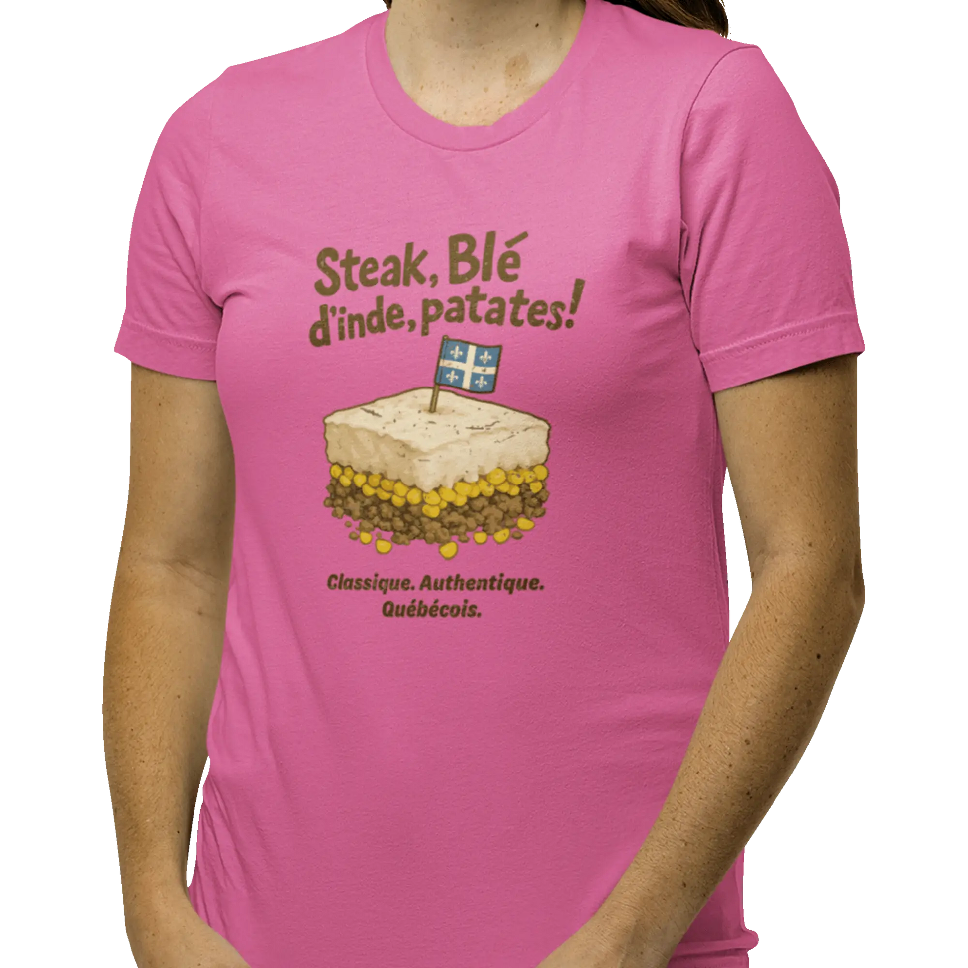 Local D’abord - T-Shirt - T-shirt - Steak Blé d’Inde Patates!