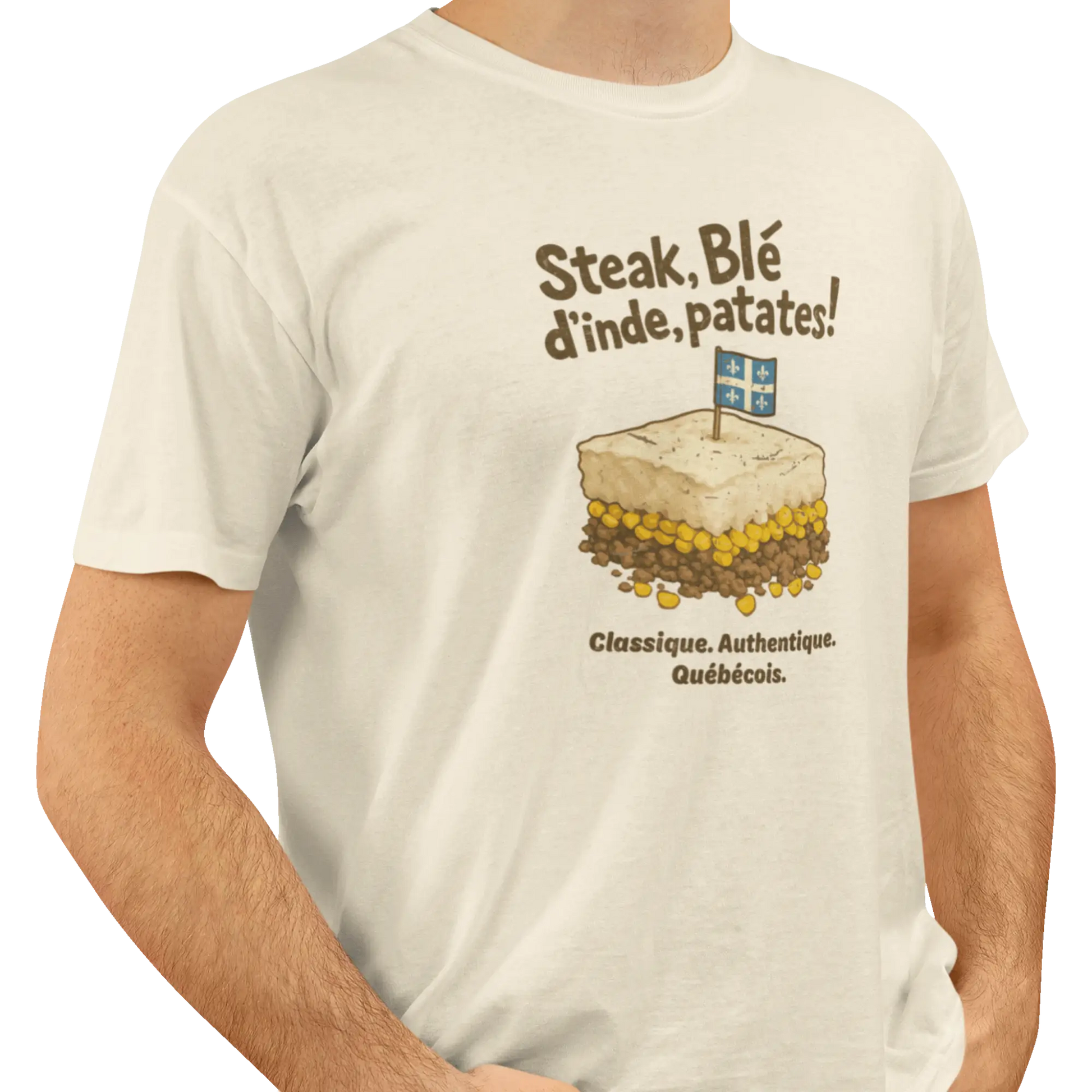 Local D’abord - T-Shirt - T-shirt - Steak Blé d’Inde Patates!