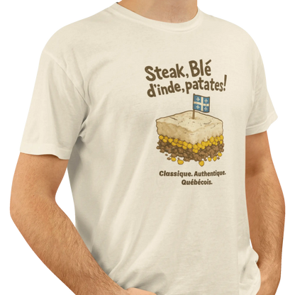 Local D’abord - T-Shirt - T-shirt - Steak Blé d’Inde Patates!