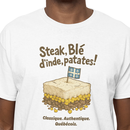 Local D’abord - T-Shirt - T-shirt - Steak Blé d’Inde Patates!