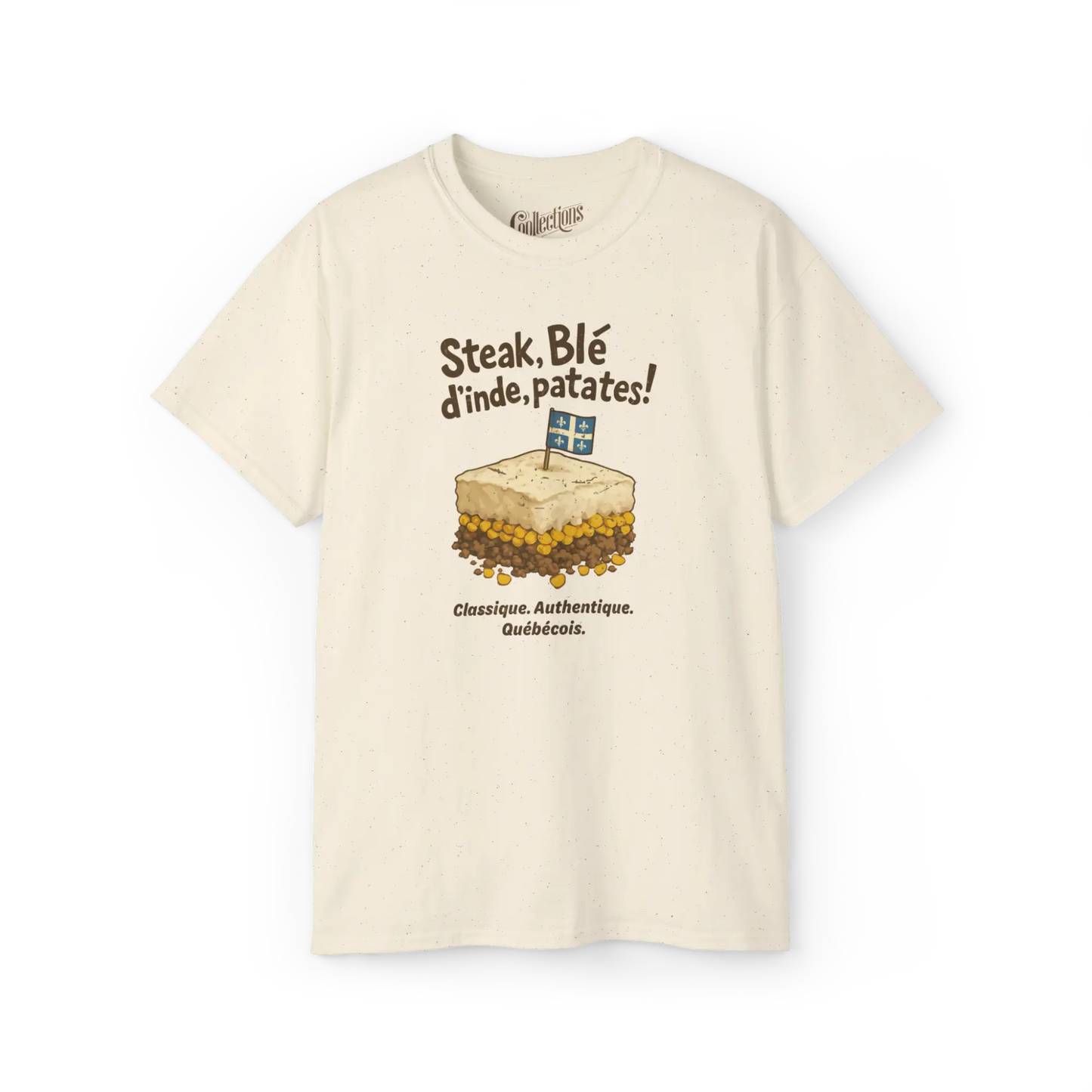 Local D’abord - T-Shirt - T-shirt - Steak Blé d’Inde Patates! - Naturel / S / M