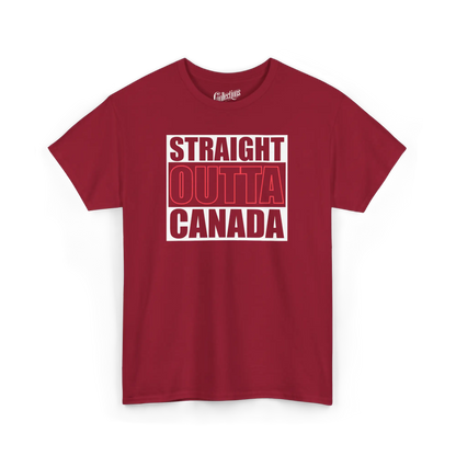 Local D’abord - T-Shirt - T-shirt - Straight Outta Canada - Cerise / S / M