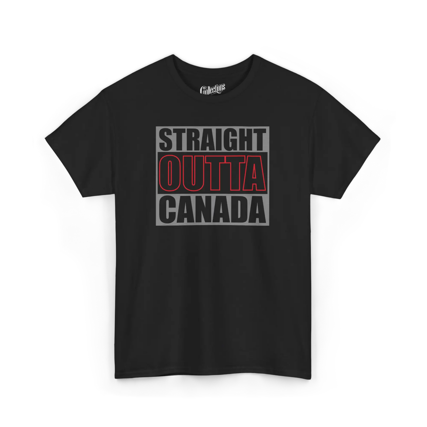 Local D’abord - T-Shirt - T-shirt - Straight Outta Canada - Noir / S / M