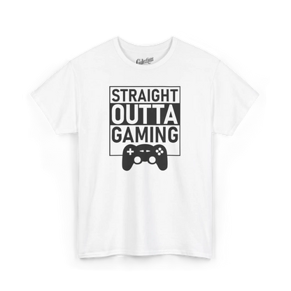 Gameur - T-Shirt - T-shirt - Straight Outta Gaming - Blanc / S / M
