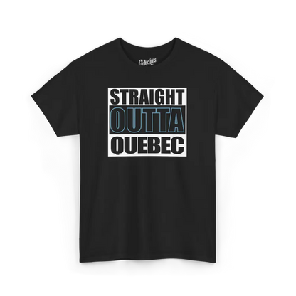 Local D’abord - T-Shirt - T-shirt - Straight Outta Québec - Noir / S / M
