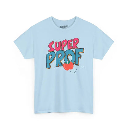 Vie d’Prof - T-Shirt - T-shirt - Super Prof - Bleu clair / S / M