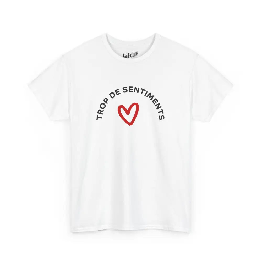 Vie d’Phoqué - T-Shirt - T-shirt - Trop de sentiments - Blanc / S / M