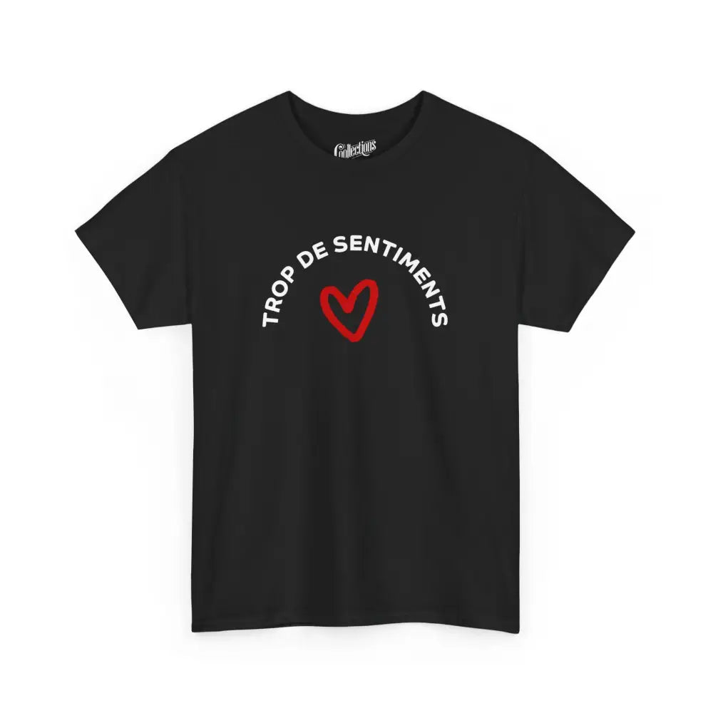 Vie d’Phoqué - T-Shirt - T-shirt - Trop de sentiments - Noir / S / M