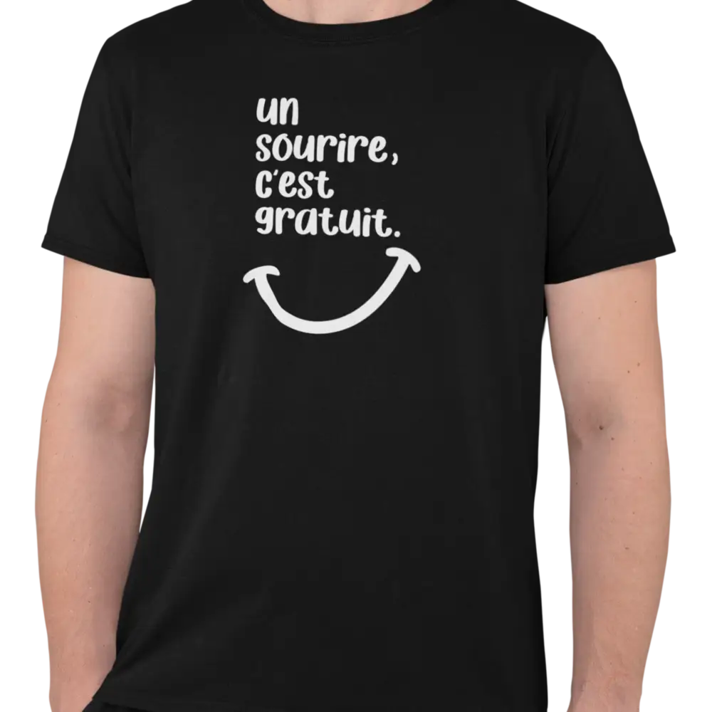Mot Pour Mot - T-Shirt - T-shirt - Un sourire c’est gratuit