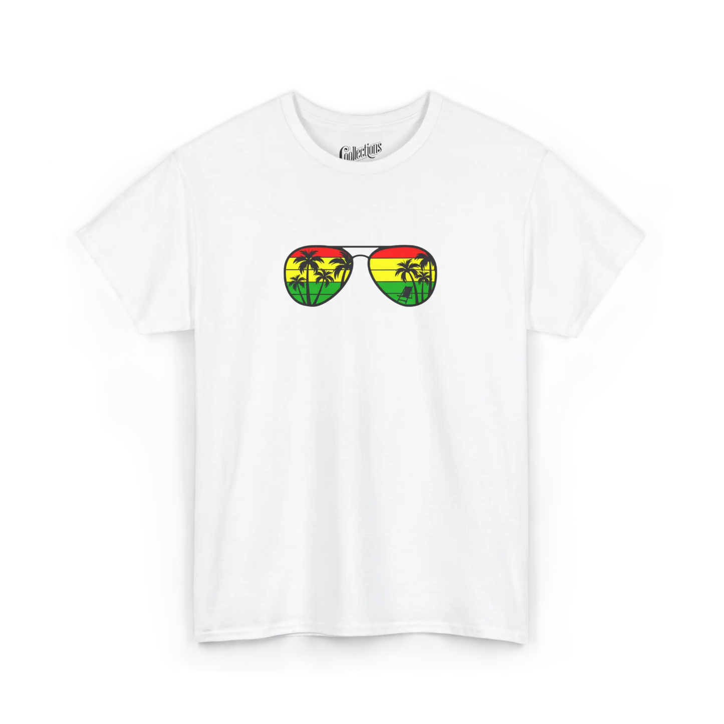 Globe-trotteurs - T-Shirt - T-shirt - Vue Jamaïcaine - Blanc / S / M