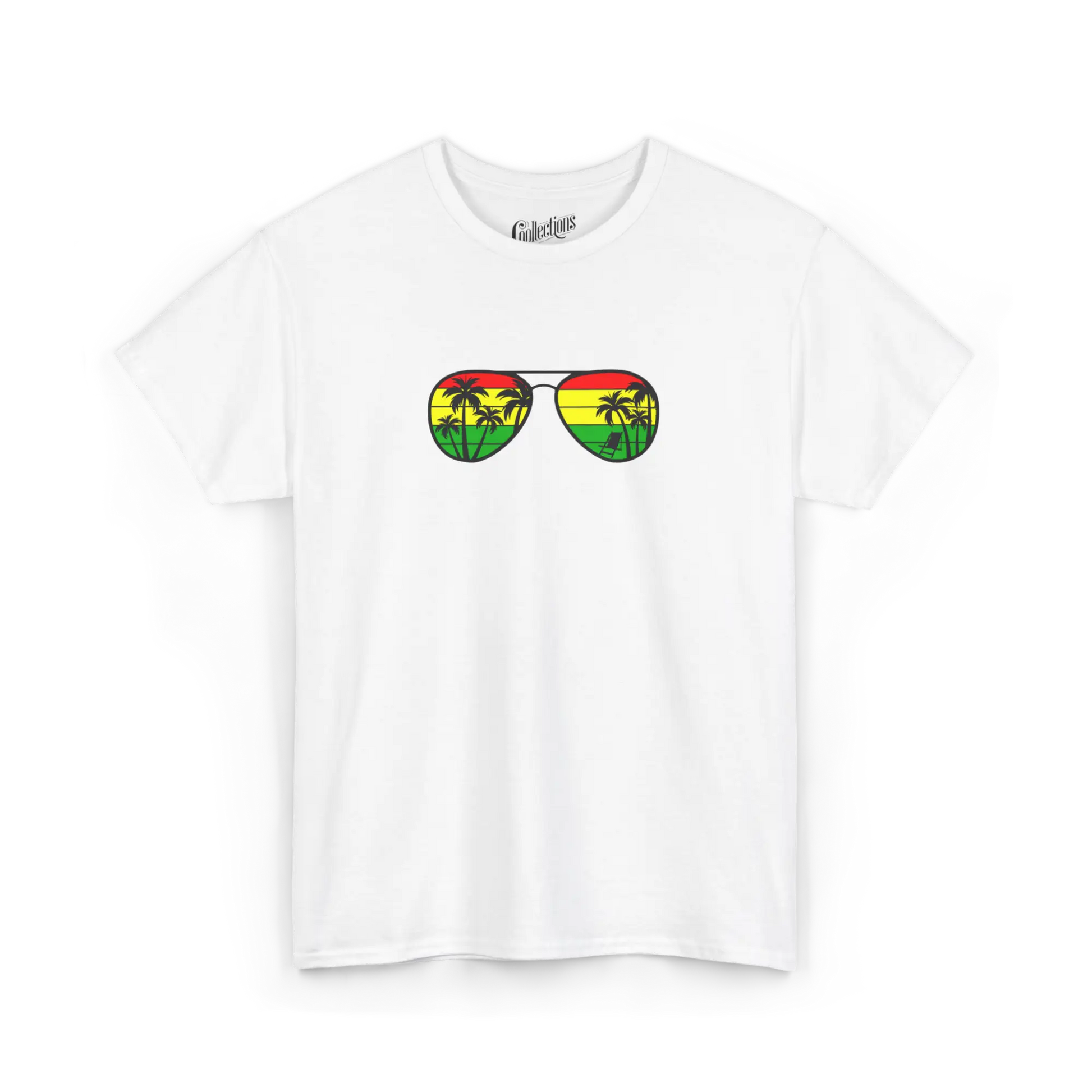 Globe-trotteurs - T-Shirt - T-shirt - Vue Jamaïcaine - Blanc / S / M