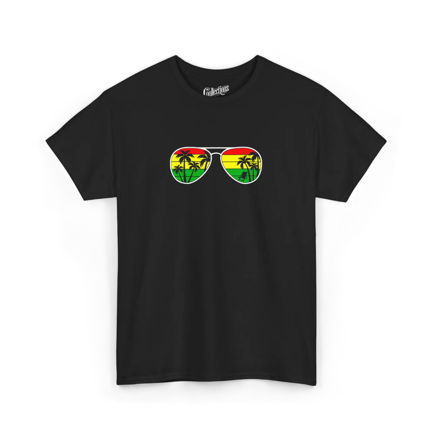 Globe-trotteurs - T-Shirt - T-shirt - Vue Jamaïcaine - Noir / S / M