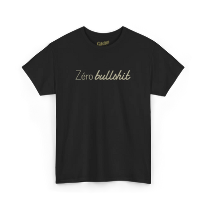 Mot Pour Mot - T-Shirt - T-shirt – Zéro Bullshit - Noir / S / M