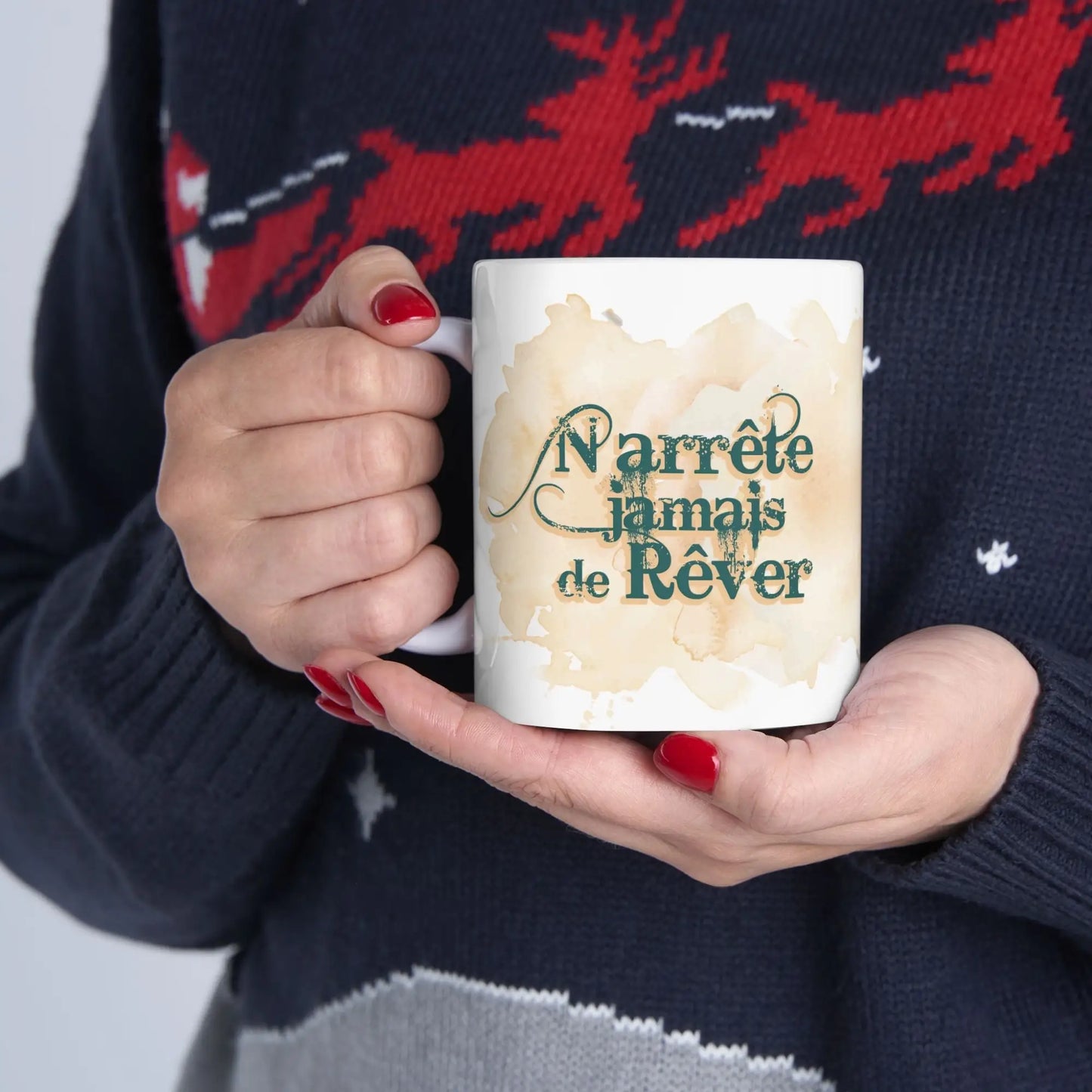 Rodéo Moderne - Tasse en céramique - Tasse 11 oz - N’arrête jamais de rêver