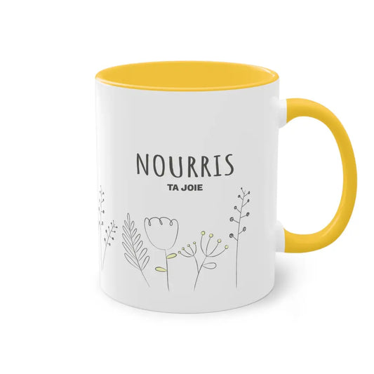 Mot Pour Mot - Tasse en céramique - Tasse 11 oz - Nourris ta joie