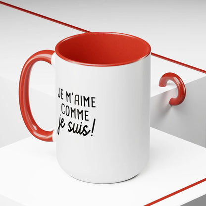 Mot Pour Mot - Tasse en céramique - Tasse 15 oz - Je m’aime