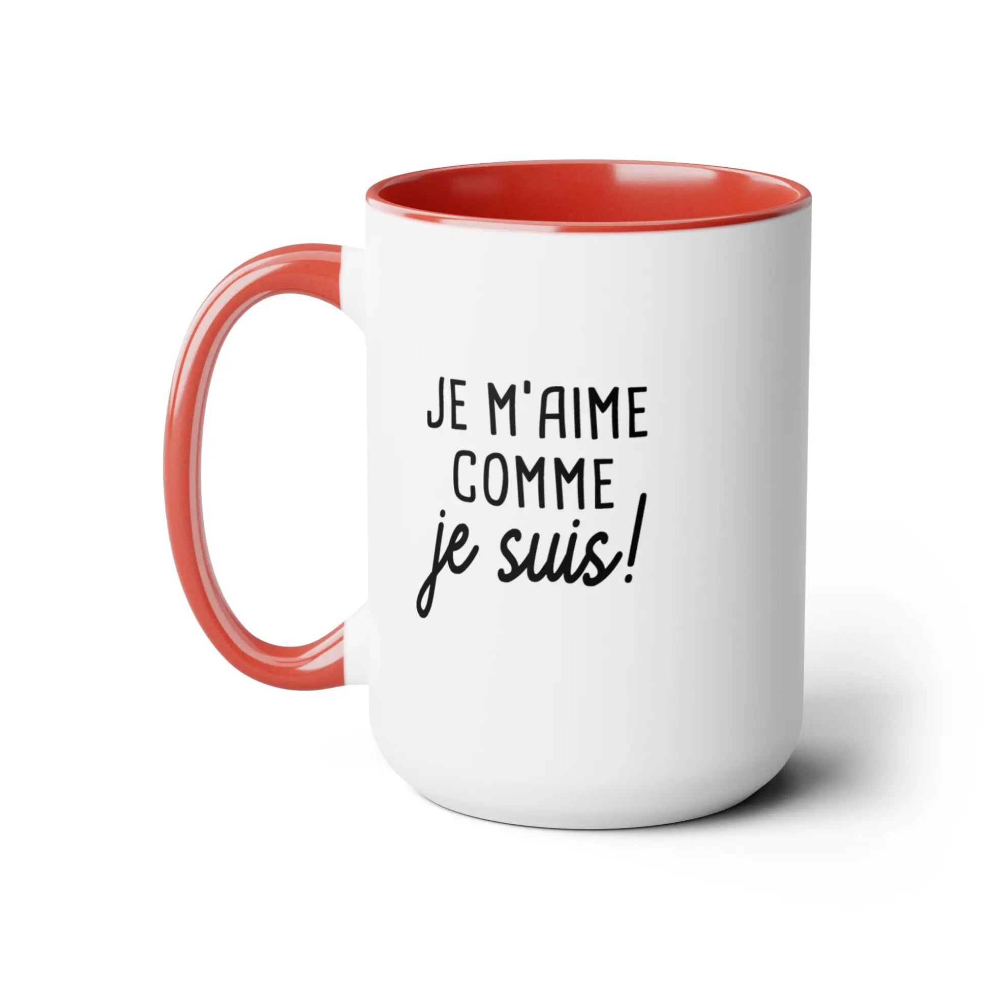 Mot Pour Mot - Tasse en céramique - Tasse 15 oz - Je m’aime